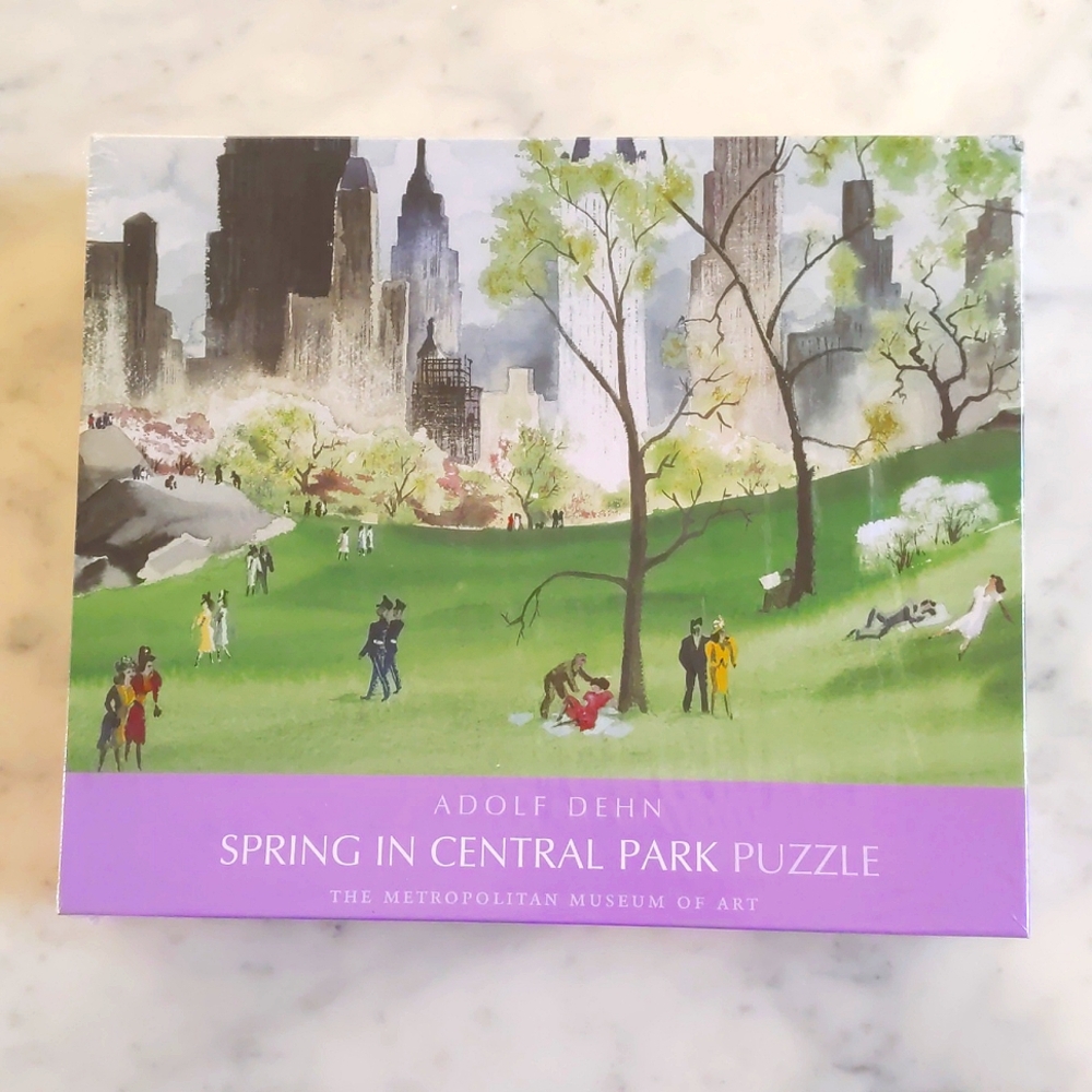 NWT. Adolf Dehn 'Spring In Central Park' Puzzle, The Metropolitan Museum of Art.